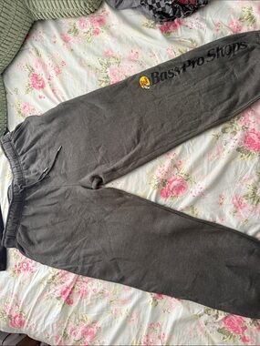 Bass Pro Shops Charcoal Gray Logo Sweatpants